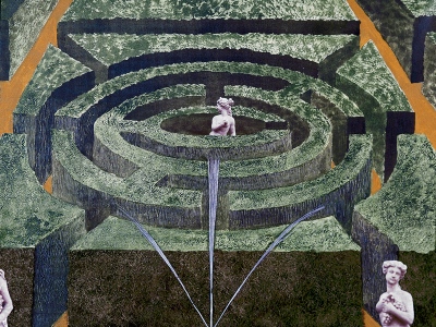 Labirintus, 198760x80 cm, vegyes technika&amp;copy; Regős Istv&amp;aacute;n
