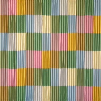 Pastel Colour Gradient, 2017 91 x 87cm, folded linen in plexiglass box