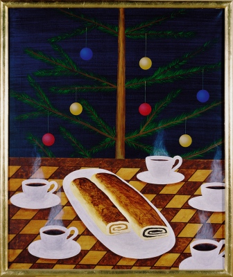 Christmas, 1990100x120 cm,&amp;nbsp;acrylic on canvas&amp;copy; Regős Istv&amp;aacute;n