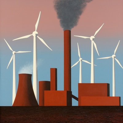 Industrial Landscape I., 2009100x100cm,&amp;nbsp;acrylic on canvas&amp;copy; Regős Istv&amp;aacute;n