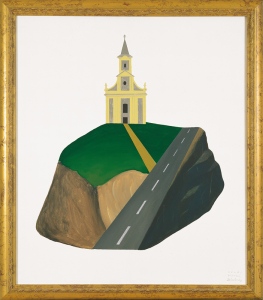 Church on Green Hill, 199270x60 cm,&amp;nbsp;acrylic on canvas&amp;copy; Regős Istv&amp;aacute;n