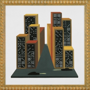 Domino City, 199260x60 cm,&amp;nbsp;acrylic on canvas&amp;copy; Regős Istv&amp;aacute;n