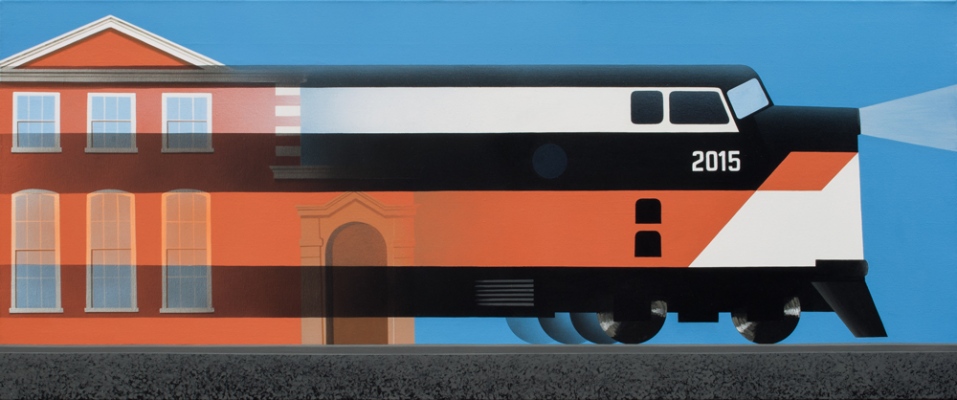 Express, 201550x120 cm, acrylic on canvas&amp;copy; Regős Istv&amp;aacute;n