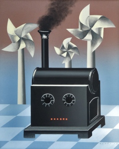 Power Plants, 200960x50 cm,&amp;nbsp;acrylic on canvas&amp;copy; Regős Istv&amp;aacute;n