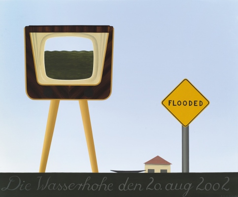 Flood-vision, 200290x110 cm,&amp;nbsp;acrylic on canvas&amp;copy; Regős Istv&amp;aacute;n