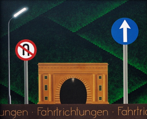 Directions of Traffic, 200290x110 cm,&amp;nbsp;acrylic on canvas&amp;copy; Regős Istv&amp;aacute;n