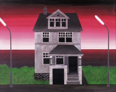Beach House, 199080x100 cm, acrylic on canvas&amp;copy; Regős Istv&amp;aacute;n