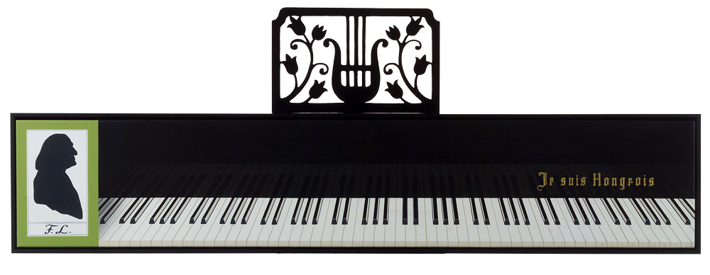 Hommage &amp;aacute; Liszt, 201135x165 cm, vegyes technikaMag&amp;aacute;ntulajdon&amp;copy; Regős istv&amp;aacute;n